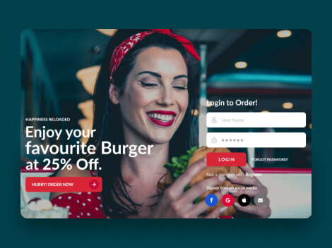 Food App Kiosk Design